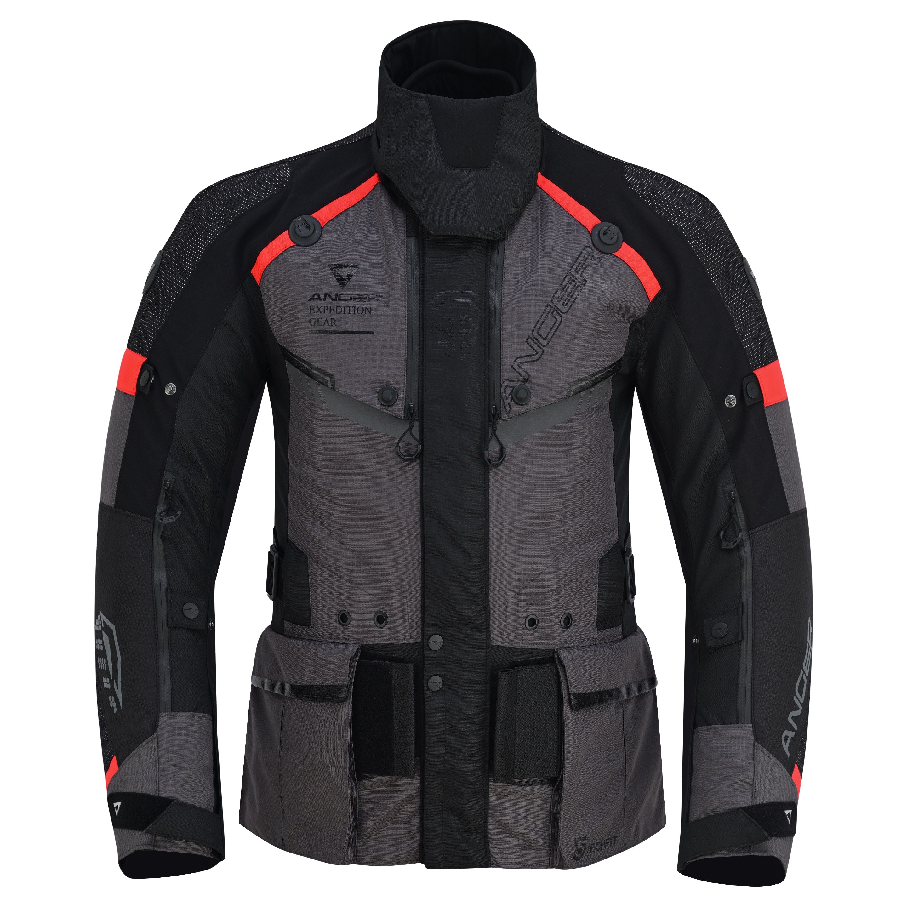 Phantom Motorcycle Jacket - Men ' s – Gray – detail